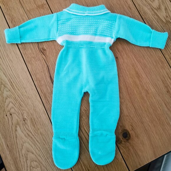Vintage Baby Knit Coverall for dolls - Picture 3 of 5